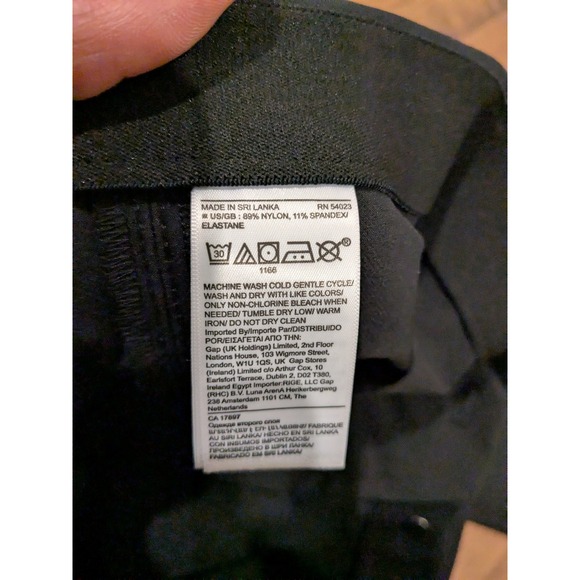 NWT $110 Banana Republic Black High Waisted Straight Leg Ankle Pants Size 2 - Picture 4 of 9